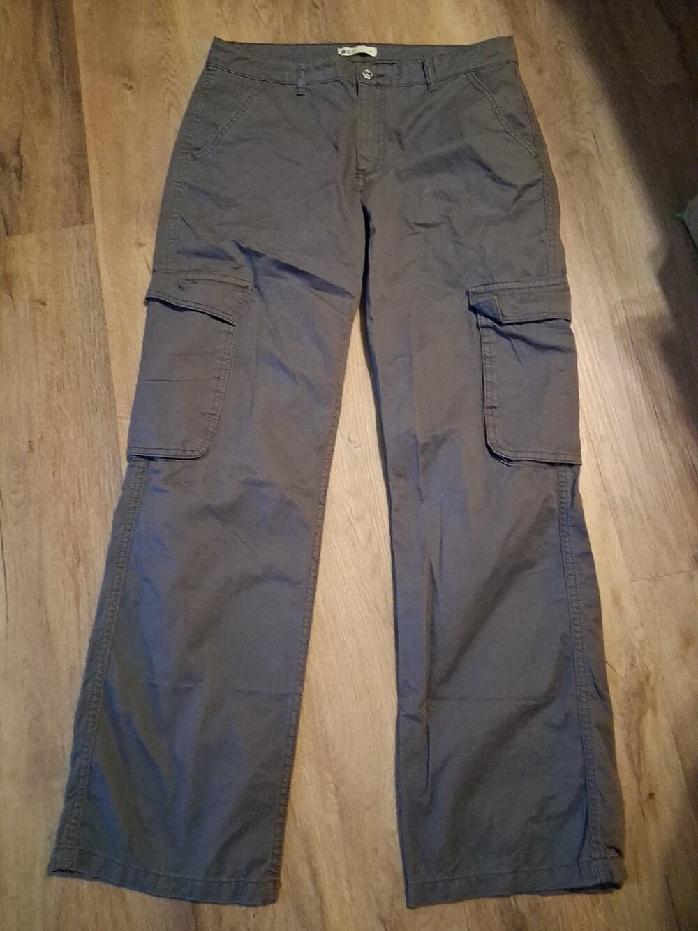 Gina Tricot Perfect Jeans Gray Sustainable Cargo Pants Size USA 8, EU 40